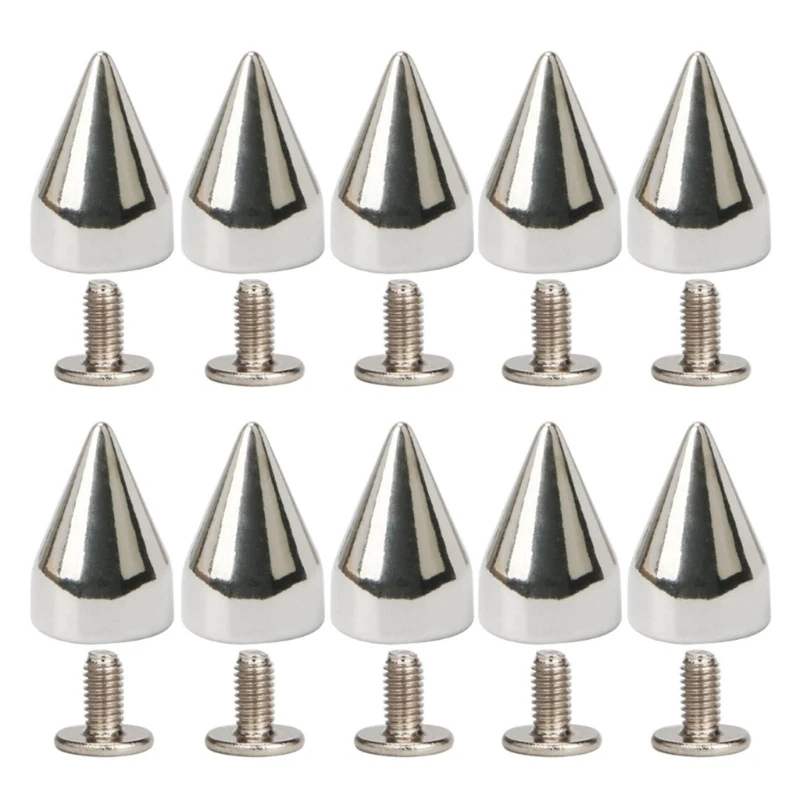 

10Pcs/LOT Decorative Rivets Set Punk Style Buckles Screw Mount Rivets 264E