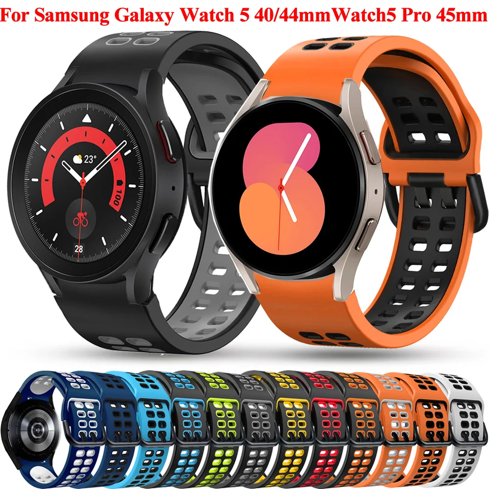 

Ремешок силиконовый для Samsung Galaxy Watch 5 Pro/44 мм 40 мм/Watch 4 Classic 46 мм 42 мм