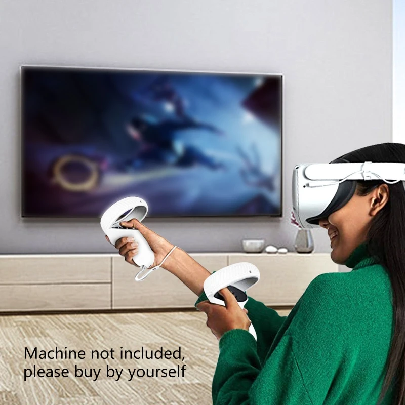 

Headset Cover with Front Face Protective Cover, Lens Protector for Touch Controller Grip for CASE for Oculus Quest 2