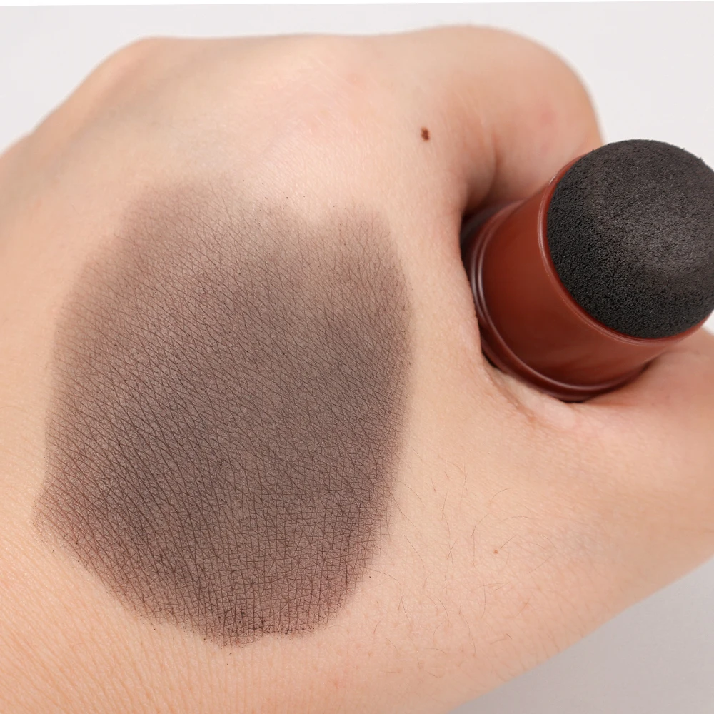 Черно-коричневая пудра для волос мгновенно покрывает линии красящая контурная