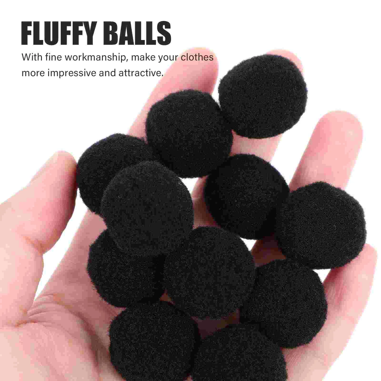 500 шт. полиэстеровые помпоны искусственные пушистые шарики одежда шляпа