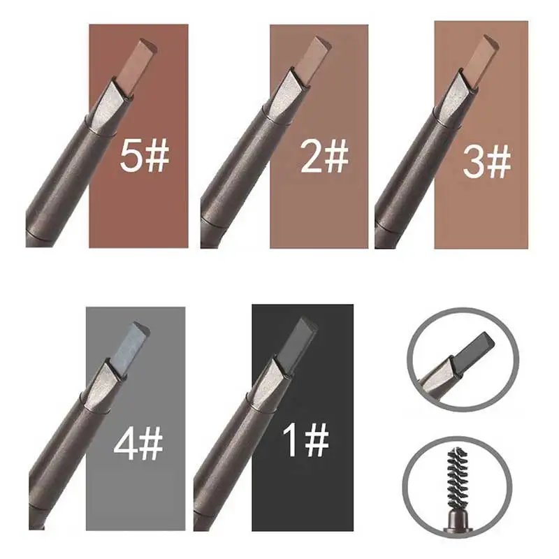 

Eye Brow Eyeliner Waterproof Automatic Eyebrow Pen Pencil With Makeup Brush
