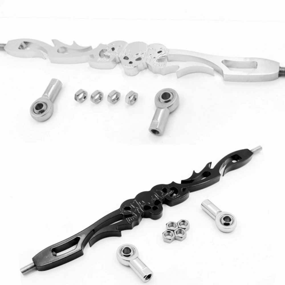 For Motorcycle Harley Softail Fxdwg Dyna Wide Glide Flhr Flt Chrome Skull Shift Linkage