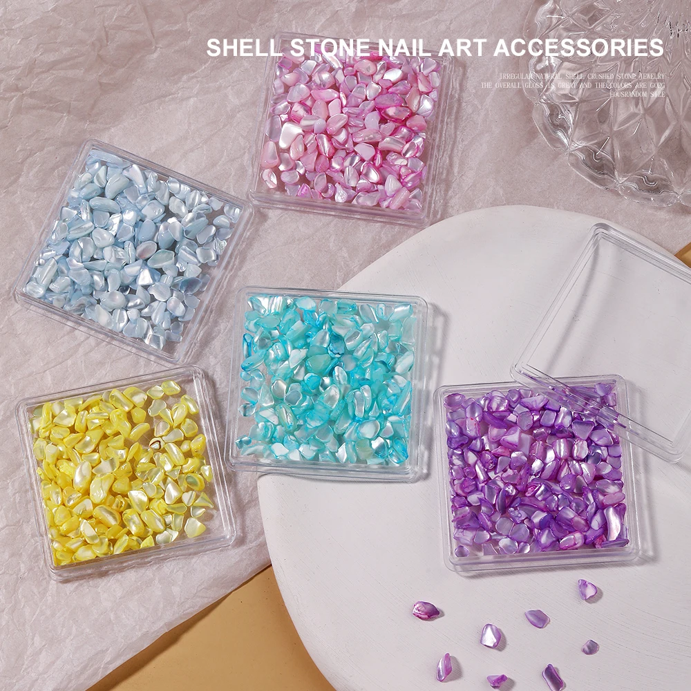 

1 коробка, украшение для ногтей из натуральных ракушек