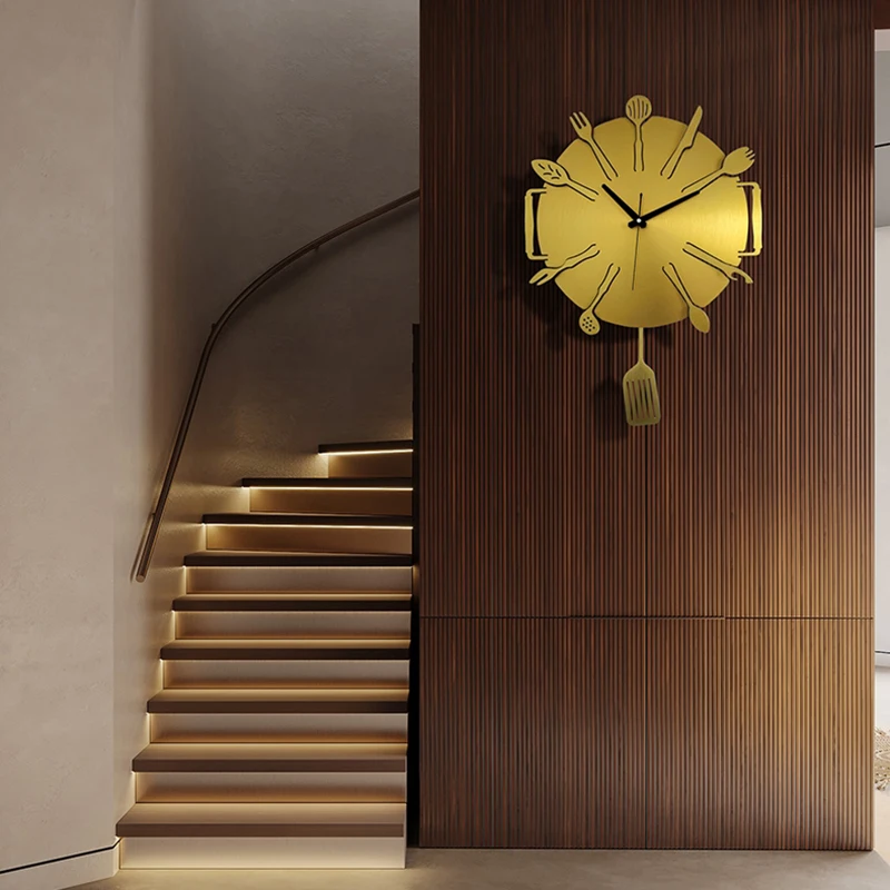 

Silent Large Wall Clocks Quartz Nordic Precise Creativity Pendulum Wall Clocks Personalised Duvar Saati Kitchen Decor OC50GZ