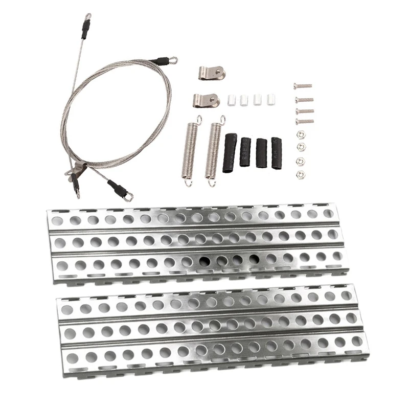 

1 стальной трос для 1/10 Rc Crawler Traxxas Trx-4 и 2 шт. стальных песочных лестниц из нержавеющей стали для Axial SCX10 TRX-4 D90 1/10