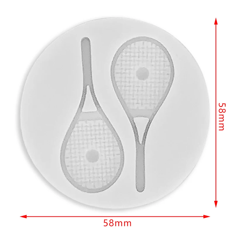 Силиконовая форма для теннисной ракетки инструменты смолы глиняная рукоделия