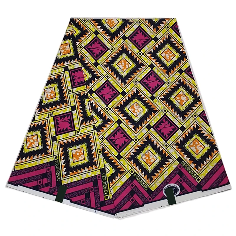 

Prevalent African Wax Print Ankara Fabrics 100% Cotton Nigerian Style Patchwork Sewing Guaranteed Veritable Real Wax TN0607