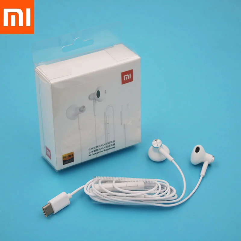 

Xiaomi Hybrid 12 11 10 T Pro POCO F3 F4 USB C Earphone Mi Dual Driver Type C Plug Half In-Ear Headsets With Mic Wired Control