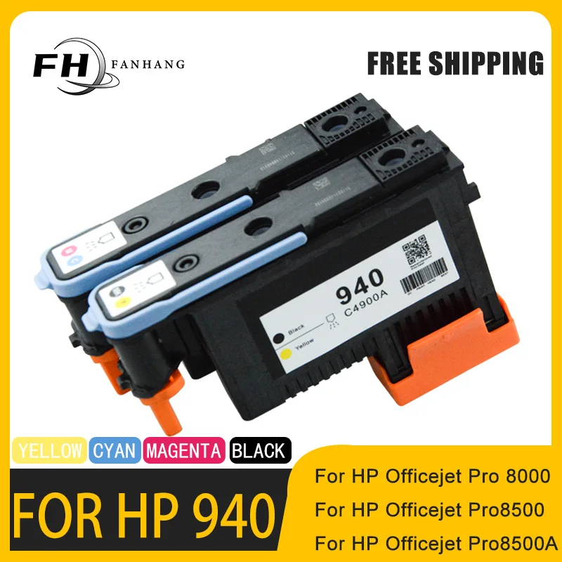 Печатающая головка HP 940 C4900A C4901A HP940 Для принтера Officejet Pro 8000 8500 8500A Cabeça BK/Y C/M