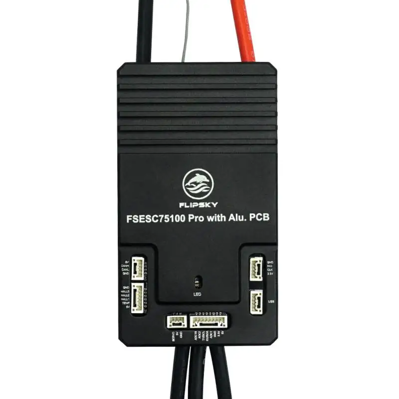 Фото Контроллер скорости Flipsky 75100 Pro 75V 100A ESC на алюминиевой плате на базе VESC для электроскейтборда, самоката, электровелосипеда, DIY-проектов №2
