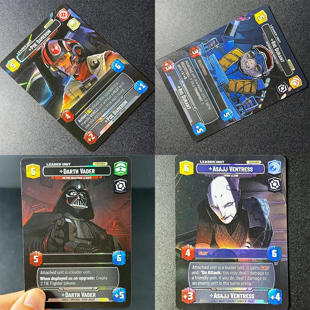 Коллекционные игровые карты SWUDB Proxy Foil TCG Jump to Lightspeed (JTL) с Луке Скайуокером, Ландо Калриссианом, Ханом Соло, Асажж Вентрес, Боба Феттом (art.: 3920dc3ffb19d) - 3920dc3ffb19d