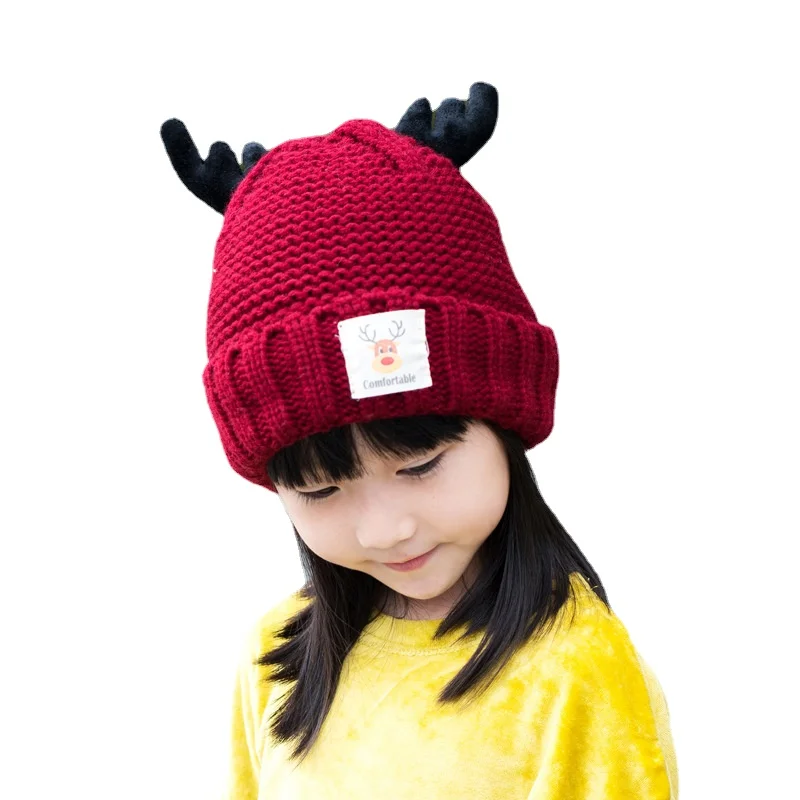 

Осенне-зимние однотонные детские шапки-бини для девочек и мальчиков, теплые мягкие Повседневные шапки для детей, аксессуары для детей