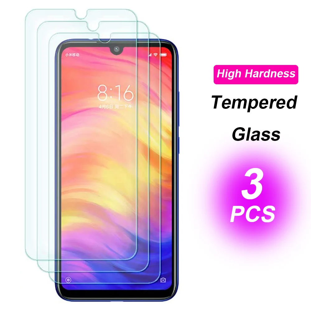 

3Pcs/Lot Protective Glass For Xiaomi Redmi Note 7 Tempered Xiomi Redme Note7 Screen Protector Armor Xaomi Red Mi Not 7 Xiami