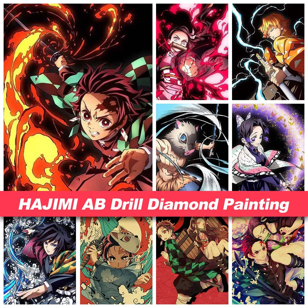 

Алмазная 5D картина для творчества «рассекающий демонов», мультяшное искусство, вышивка крестиком, картина, мозаика, домашний декор, подарок