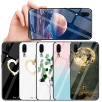 for huawei honor 8x 10i 20i 20lite case starry sky pattern shockproof tempered glass phone cases for nova 3 3i enjoy 9s