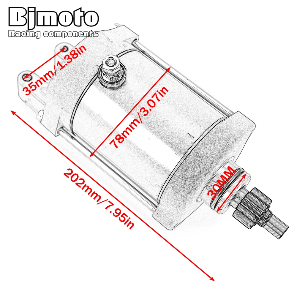Стартер для Yamaha FZR600 SZR660 TT600 TT600RE TT600E XT500 XT500E XT500Z XT600 XT600E XT600Z XTZ750 Super Tenere