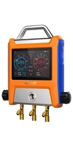 Цифровой манометр Elitech LMG-10 HVAC инструменты переменного тока двухходовой клапан с
