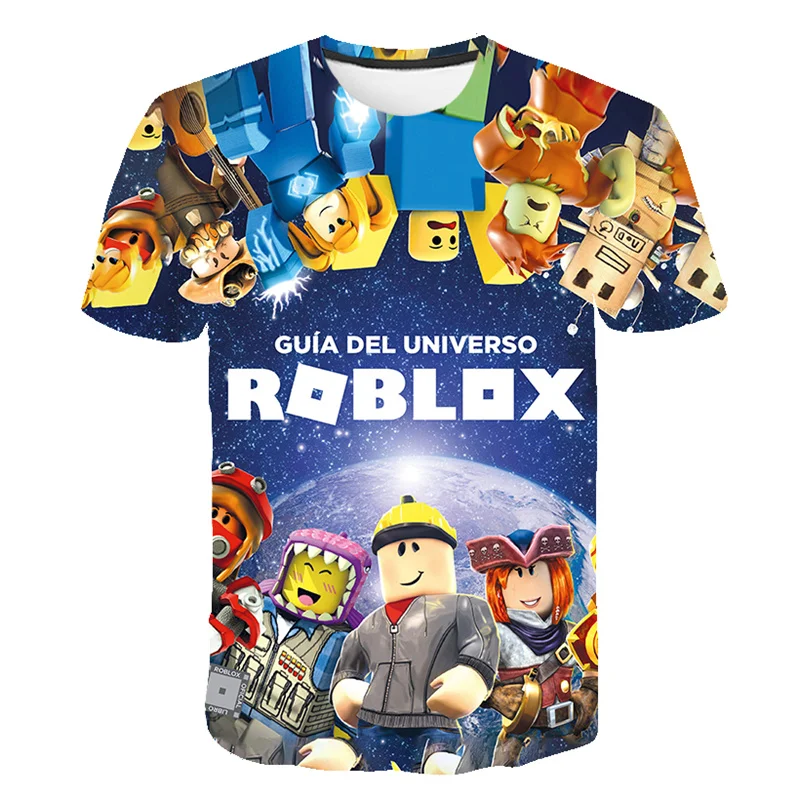 

Футболка игровая Robloxing, повседневный удобный топ для мальчиков и девочек от 4 до 14 лет, футболка для видеоигр, детская одежда с 3D принтом