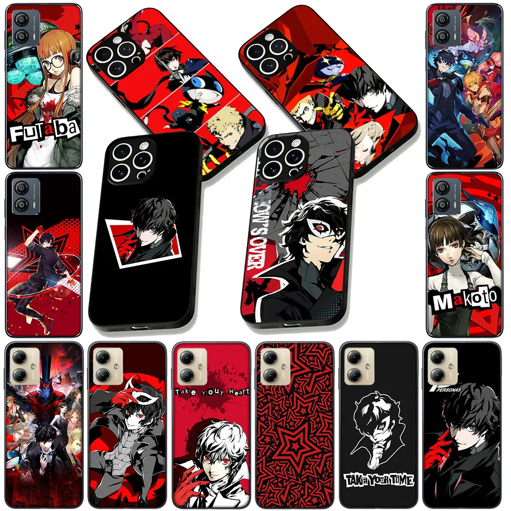 P5s P-Personas 5, игровой чехол для телефона Motorola Moto G05 G04 G14 G35 G34 G45 G55 G64 G75 G85 G24 G15 G54 Power Casing (art.: 3920d381ecde9) - 3920d381ecde9