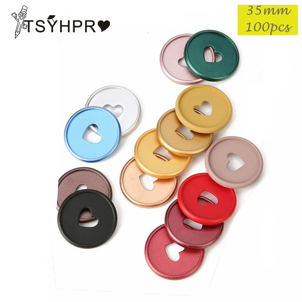 

100 шт., 35 мм переплетные диски для блокнота