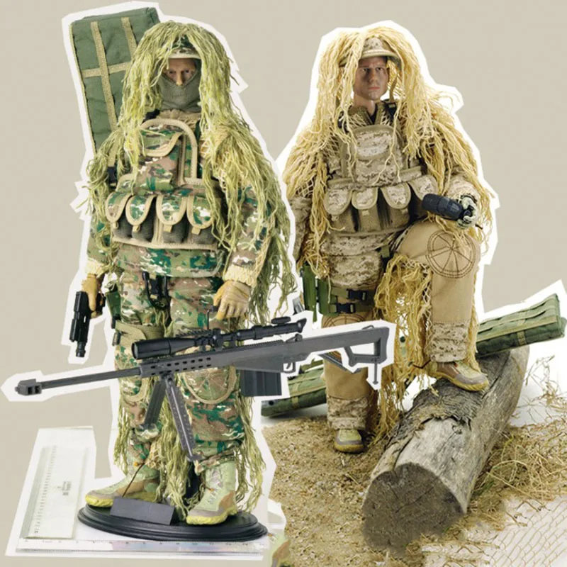 

1/6 Special Forces Jungle Desert Sniper Military Army Combat Swat Police Soldier Action Figure Toys 12"Action Figure Model