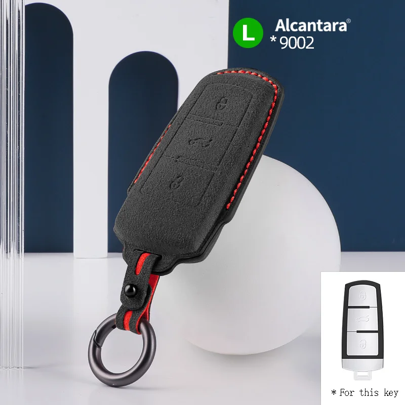 

Alcantara Car Key Case Cover Holder Key Shell Buckle For VW Volkswagen Passat CC B6 B7 B7L CC R36 Maogotan B5 Passat 3C