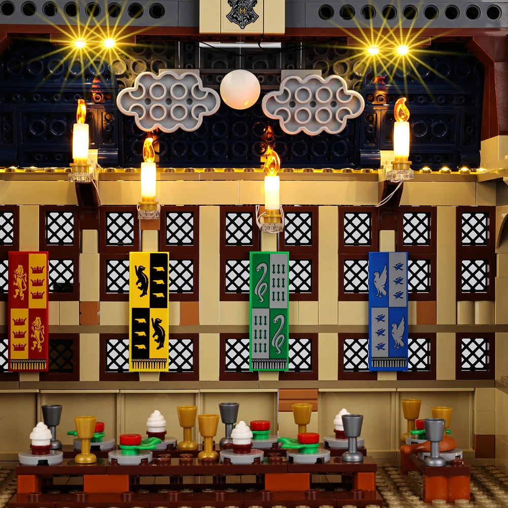 Комплект светодиодных фонарей для 76435 Замок Хогвартса: Великий зал DIY
