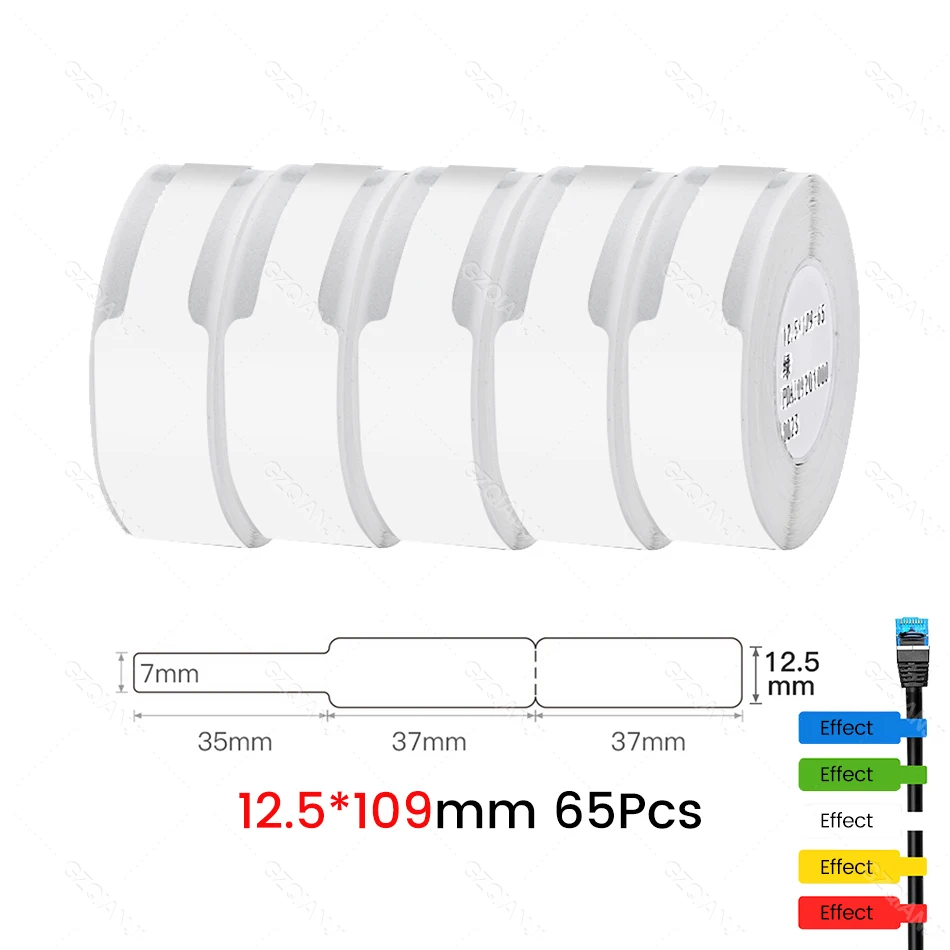 

Термокабель Niimbot, этикеточная бумага, наружная Водонепроницаемая промышленная волоконная проволока, автоматический клей, фотоэлемент для D11 D110 D101 H1 H1S