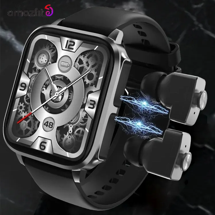 

2023 Amazfit Smart Watch 2 In 1 1.83inch HD Display TWS Wireless Earbuds Heart Rate Blood Pressure Health Monitoring Smart Watch