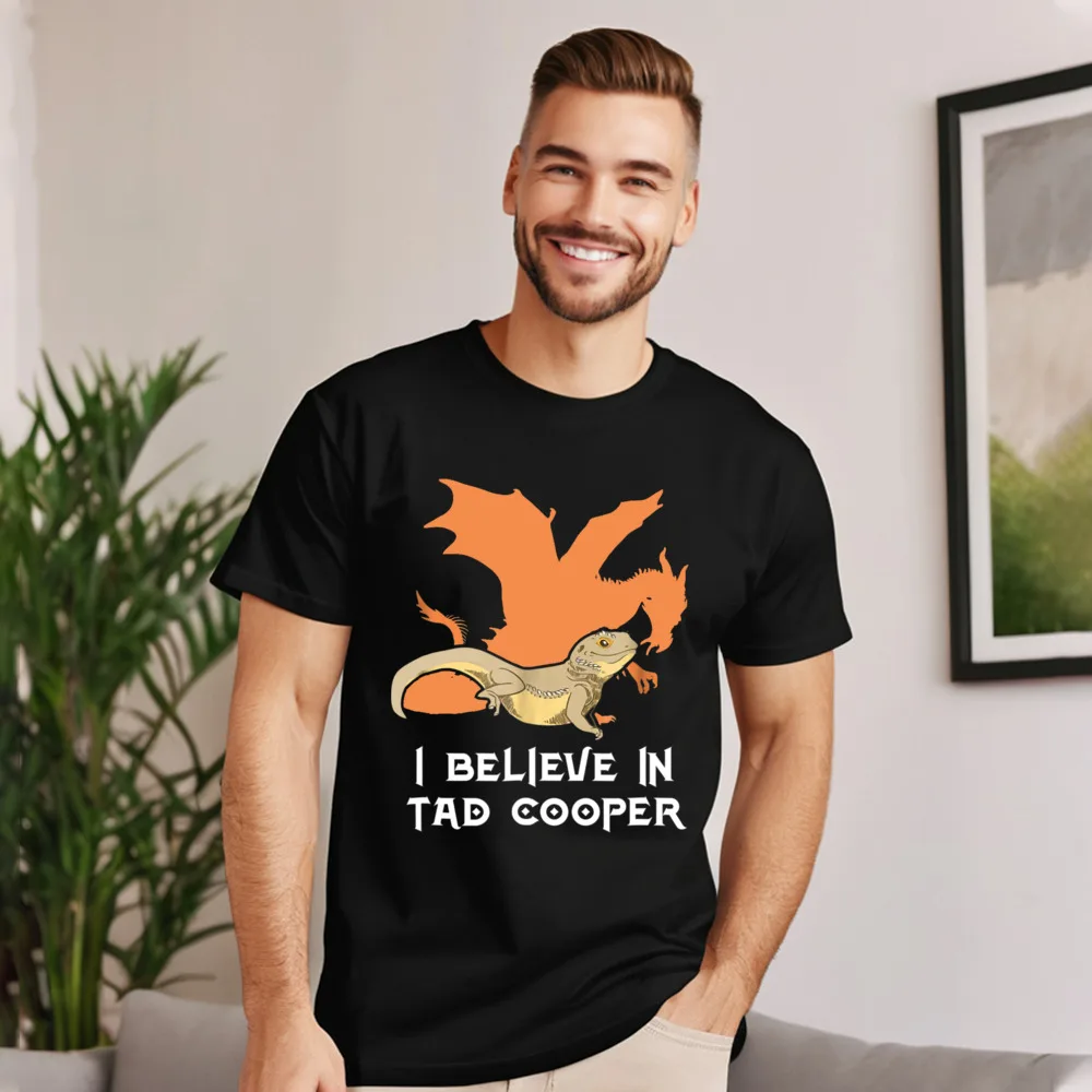 Graphic Funny I Be ieve In Outdoor Short Sleeve T Shirt Christmas O Neck Cotton Fabric Tees Dad Tee-Shirts Lose