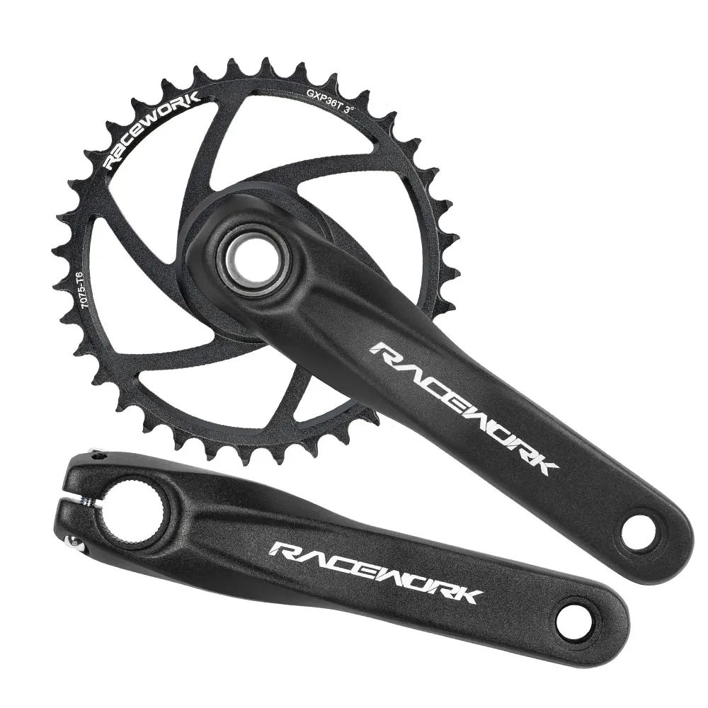 Racework Шатун 170 мм 175 мм Велосипедная звезда 32T 34T 36T 38T Велосипед MTB Crown Совместимые для бренда SRAM SHIMANO.