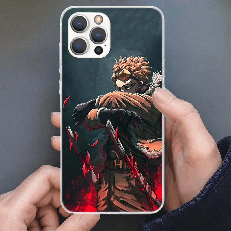 Чехол для телефона Hawks MHA My Hero A-Academy Apple iPhone 16 15 14 Plus 13 12 Mini 11 Pro Max XS XR X 7 8 + SE с мягким