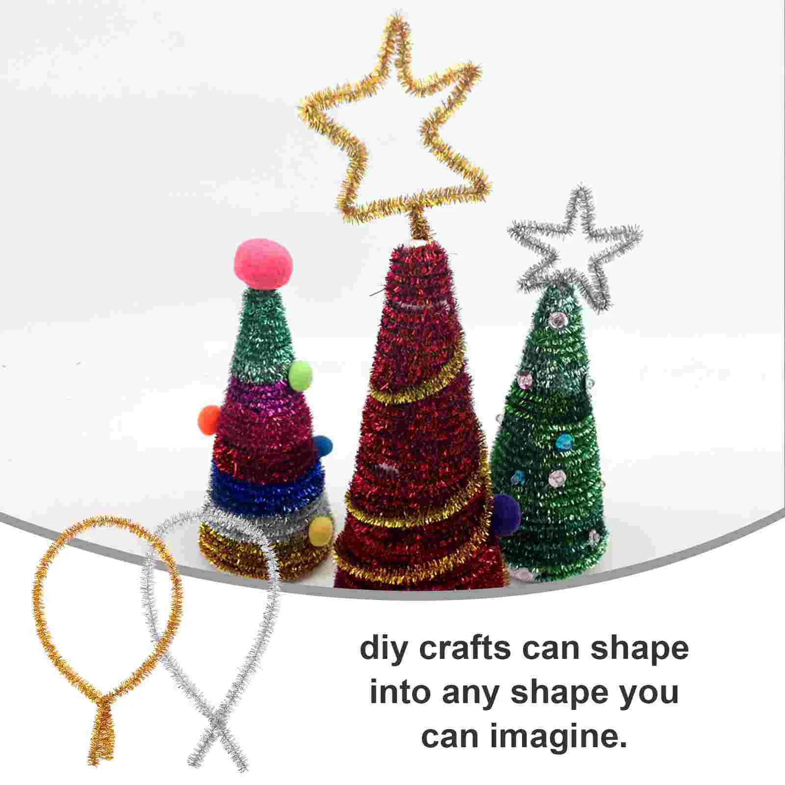 400 шт. рождественские цветные топы детские игрушки нечеткие проволочные палочки