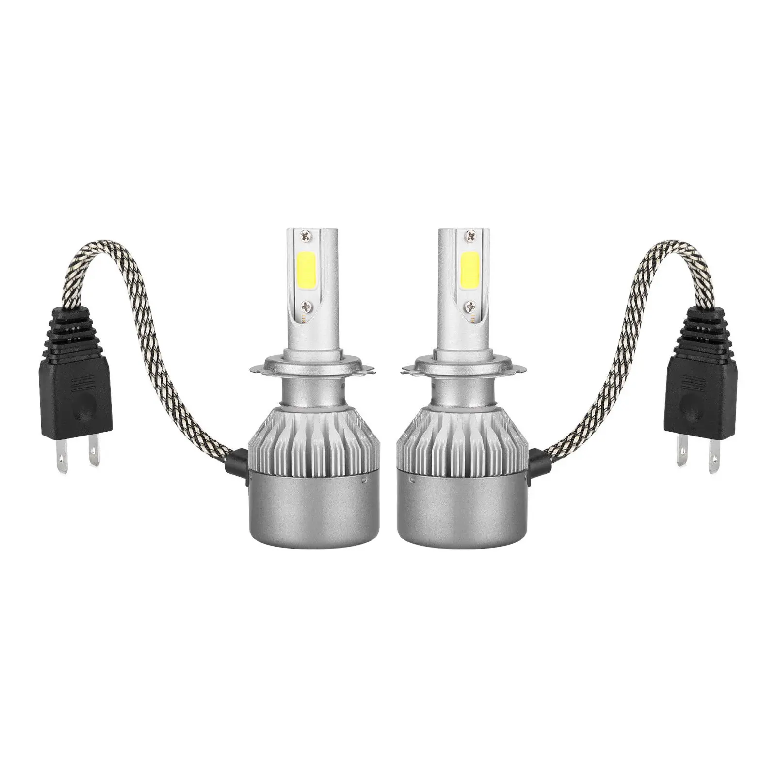 2 шт. Автомобильные светодиодные лампы H7 6000 К лм