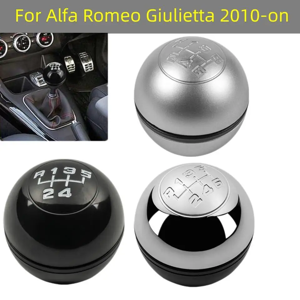 

5/6 Speed Manual Car Gear Shift Knob Lever Shifter Stick Handball Cover For Alfa Romeo Giulietta 2010 2011 2012 2013 2014 2015+