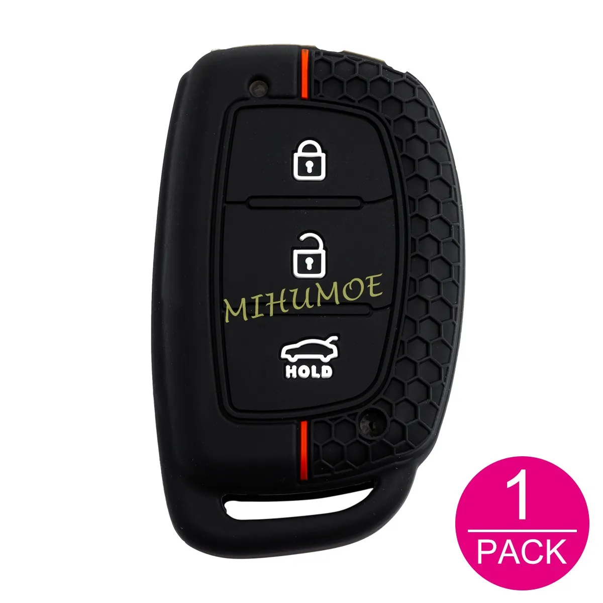 

Для Hyundai Elantra Tucson Sonata Ioniq 3 кнопки 2017 2018 2019 силиконовый автомобильный пульт дистанционного управления чехол-цепочка кольцо аксессуары