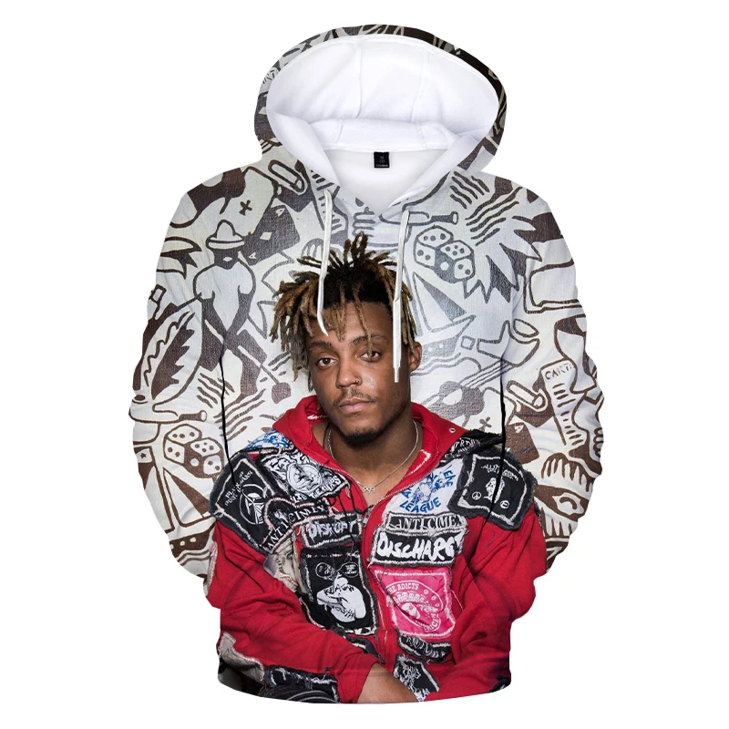 

Juice WRLD 3D Print Hoodie Sweatshirts Rapper Harajuku Streetwear Hip Hop Hoodies Men Women Fashion Casual Cool Pullover Coats