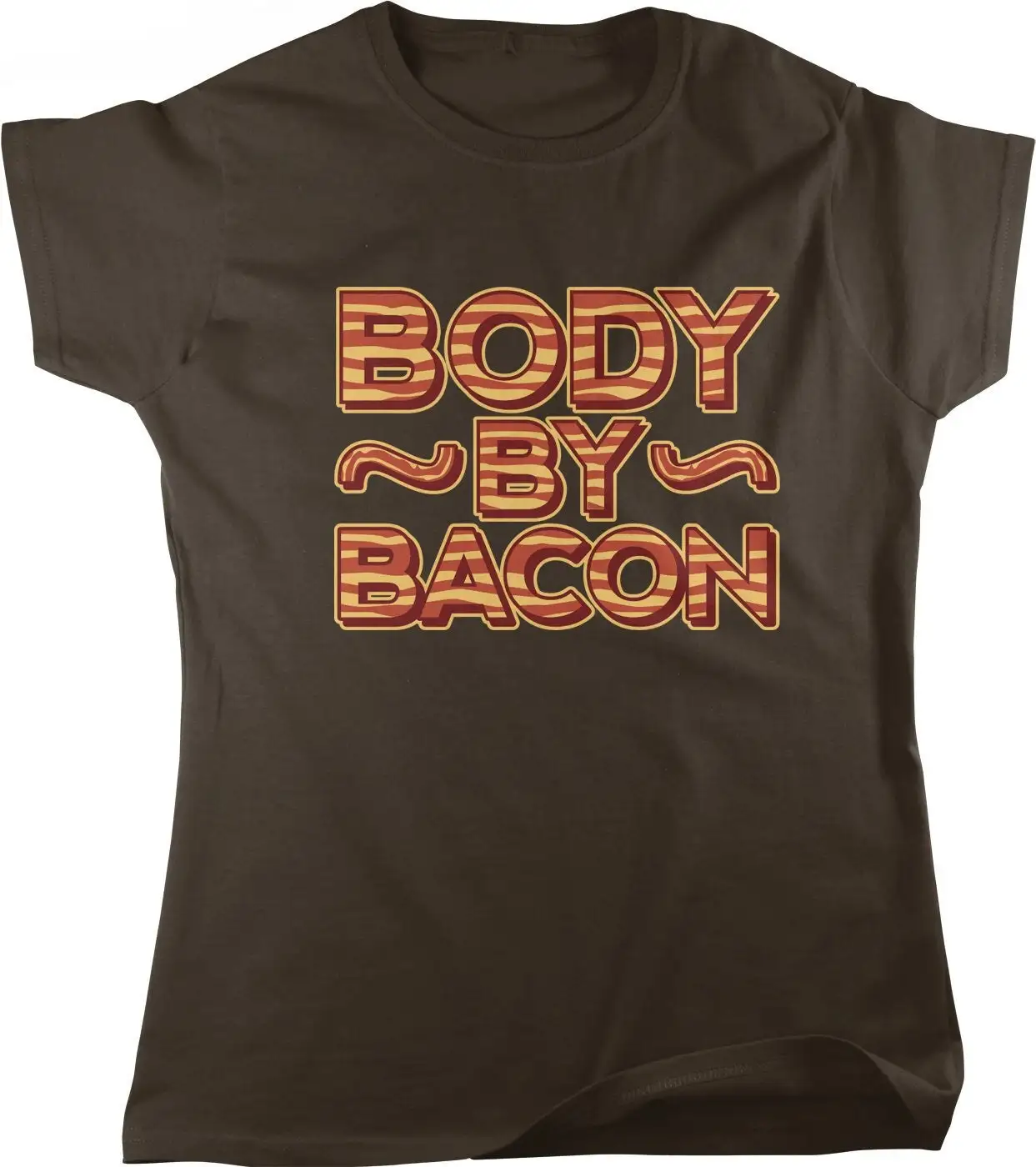 Женская футболка Body by Bacon I Love Eat HOOD_00154