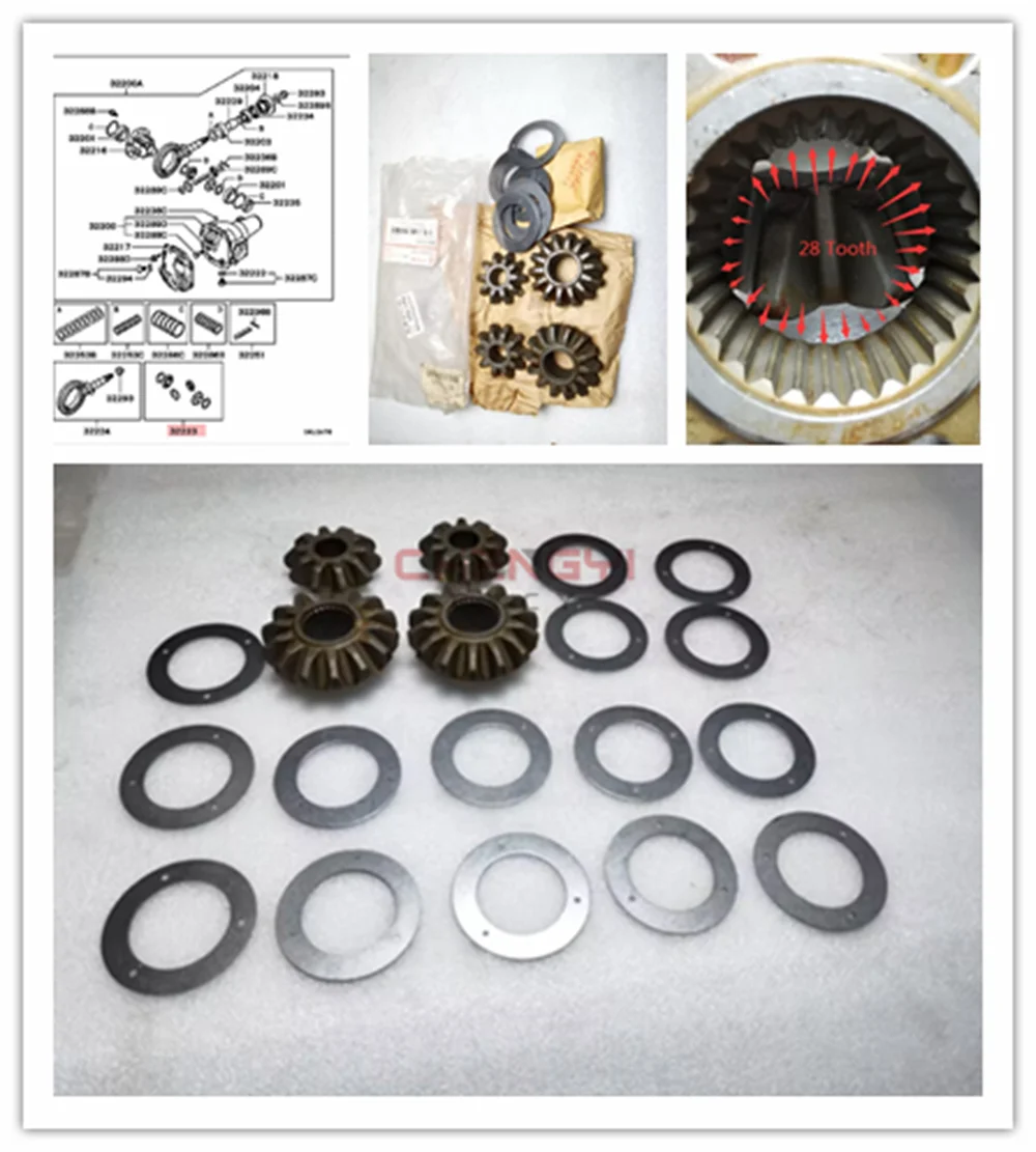 

Комплект для ремонта переднего дифференциального планетарного редуктора, Полуось для Pajero Montero K96W KH6W V33W V43W V63W V73W V93W V97W MB527945