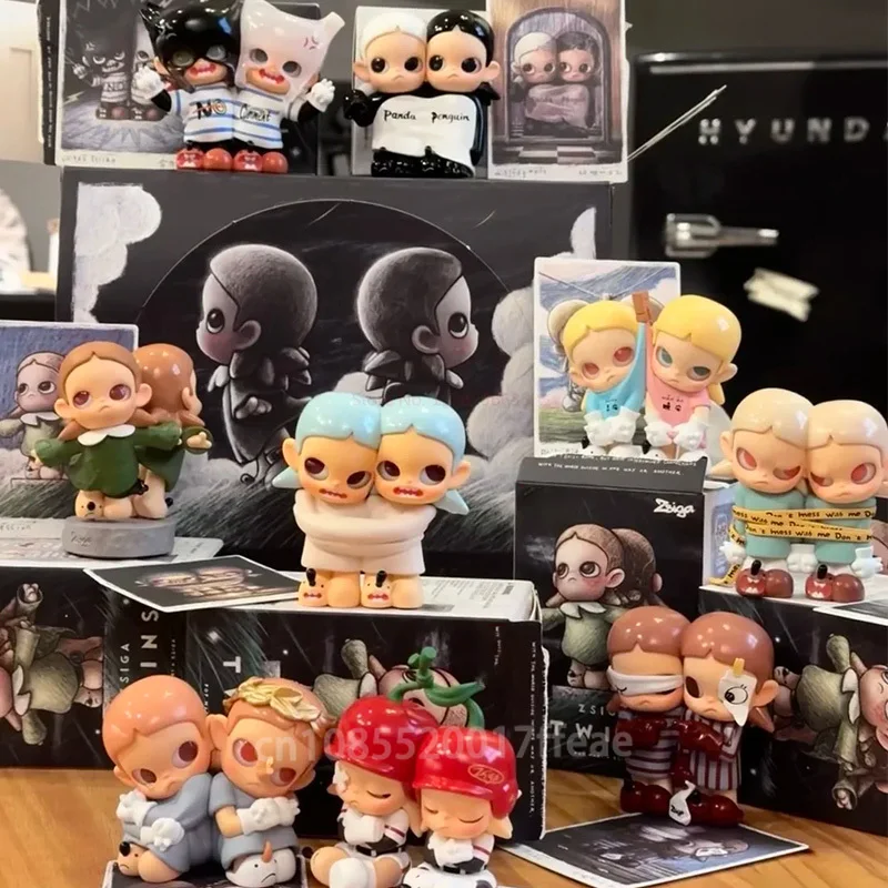 Zsiga Gemini Series глухая коробка Twins Kawaii аниме экшн-фигурка загадочная настольные