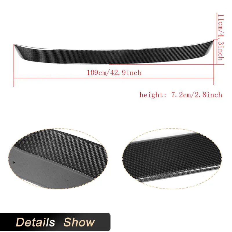 Задний спойлер на крышу из углеродного волокна крылья для Infiniti G25 G35 G37 седан