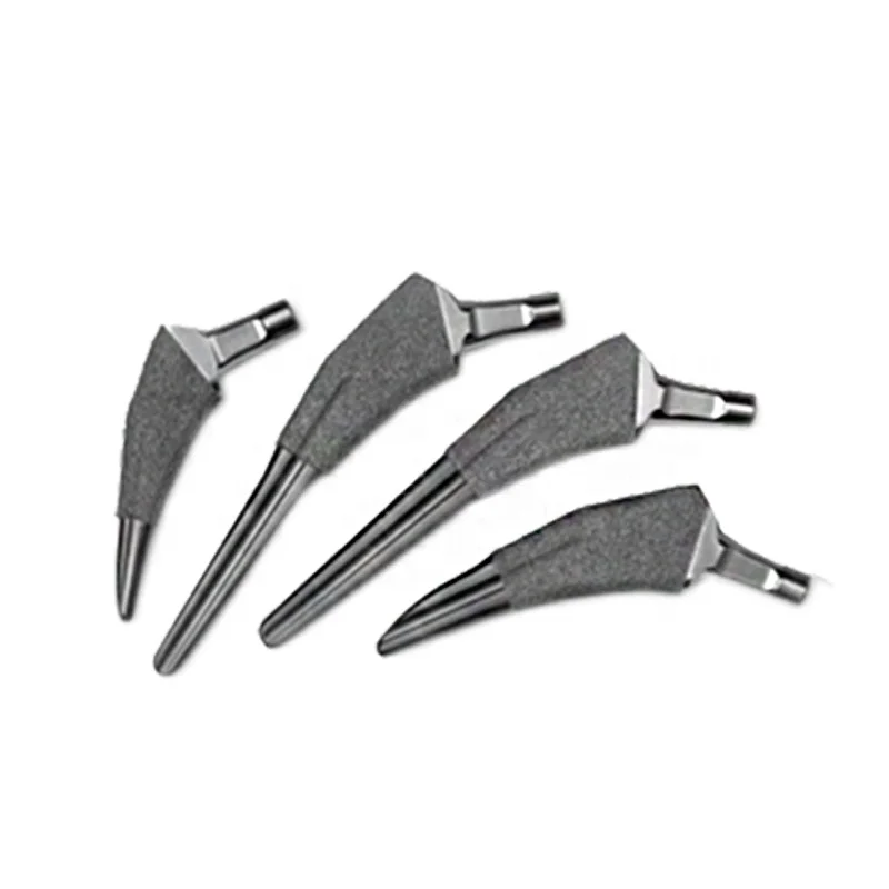 

Orthopedic Good Quality Titanium Hip Prosthesis Cementless Femoral Stem Revision Tapered Fluted Stem