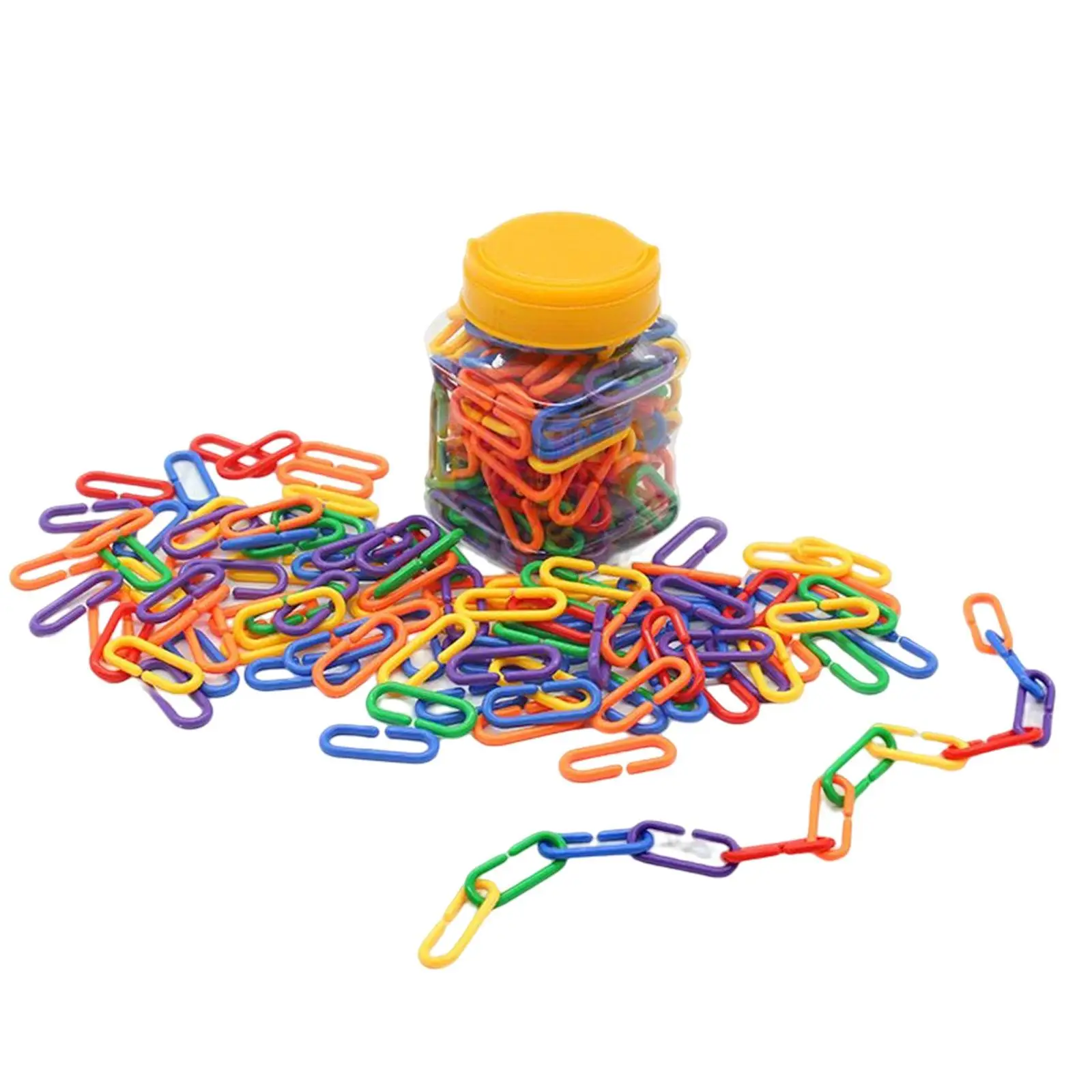 

360Pcs Math Counting Sorting Toy Connected Buckle Children's Learning Toy