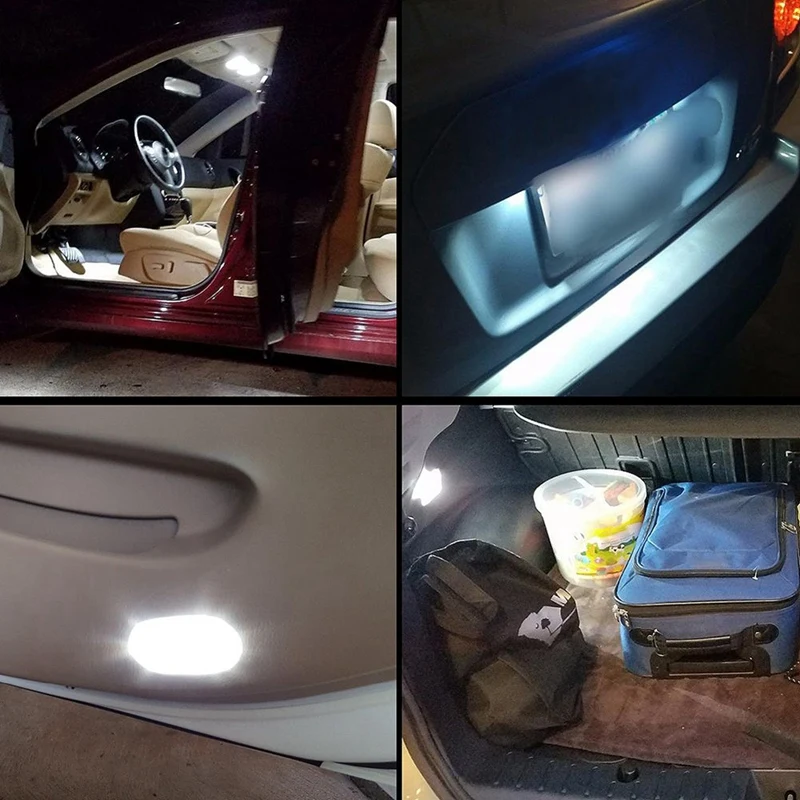 6 шт. автомобильные лампы для фонарей: 2 T15 W16W 45 SMD 4014 фонари фонарей белые и 4 T10 168 W5W