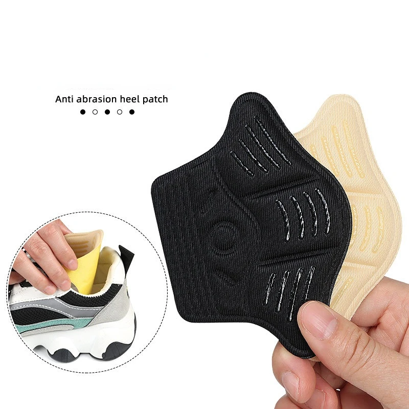 2Pcs Shoe Pad Foot Heel Cushion Pads Sports Shoes Adjustable Antiwear Feet Inserts Insoles Heel Protector Sticker Insole Brioche