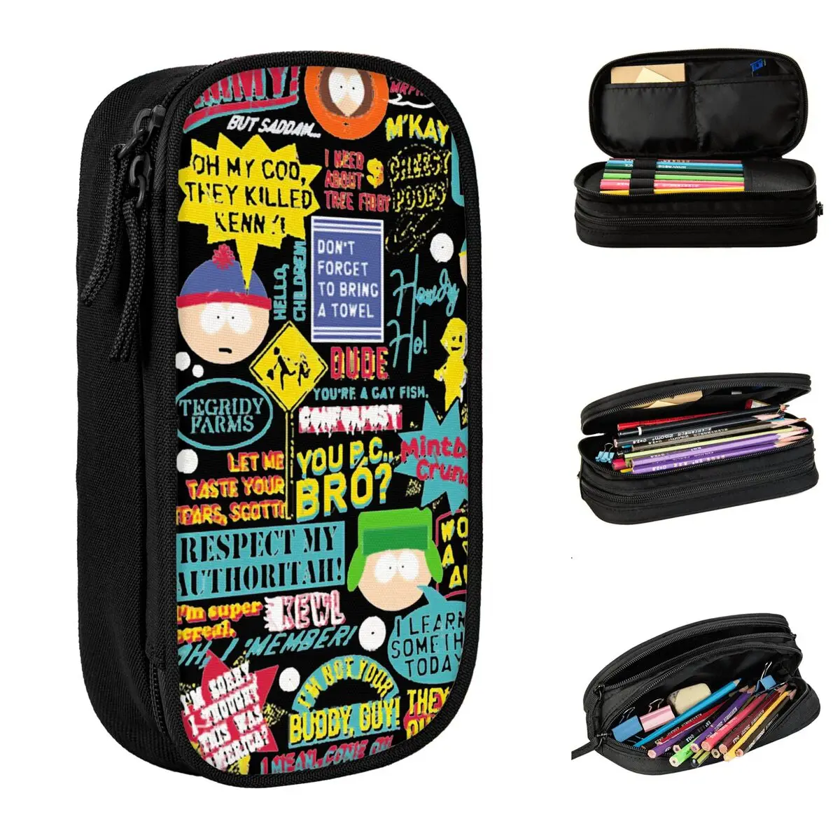 

Пеналы с рисунками из мультфильмов, большие размеры