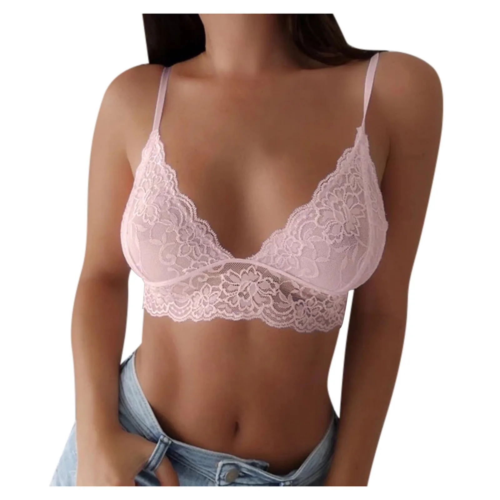 

Женские сексуальные кружевные бюстгальтеры с липкой спинкой без косточек, женский жилет, укороченный беспроводной бюстгальтер, нижнее белье с v-образным вырезом, нижнее белье, бюстгальтеры