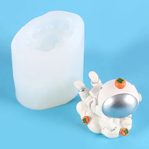 3D астронавт силиконовые формы DIY кондитерские изделия из сахара формы для шоколада, помадки для украшения торта инструменты ароматические свечи падение клей плесень