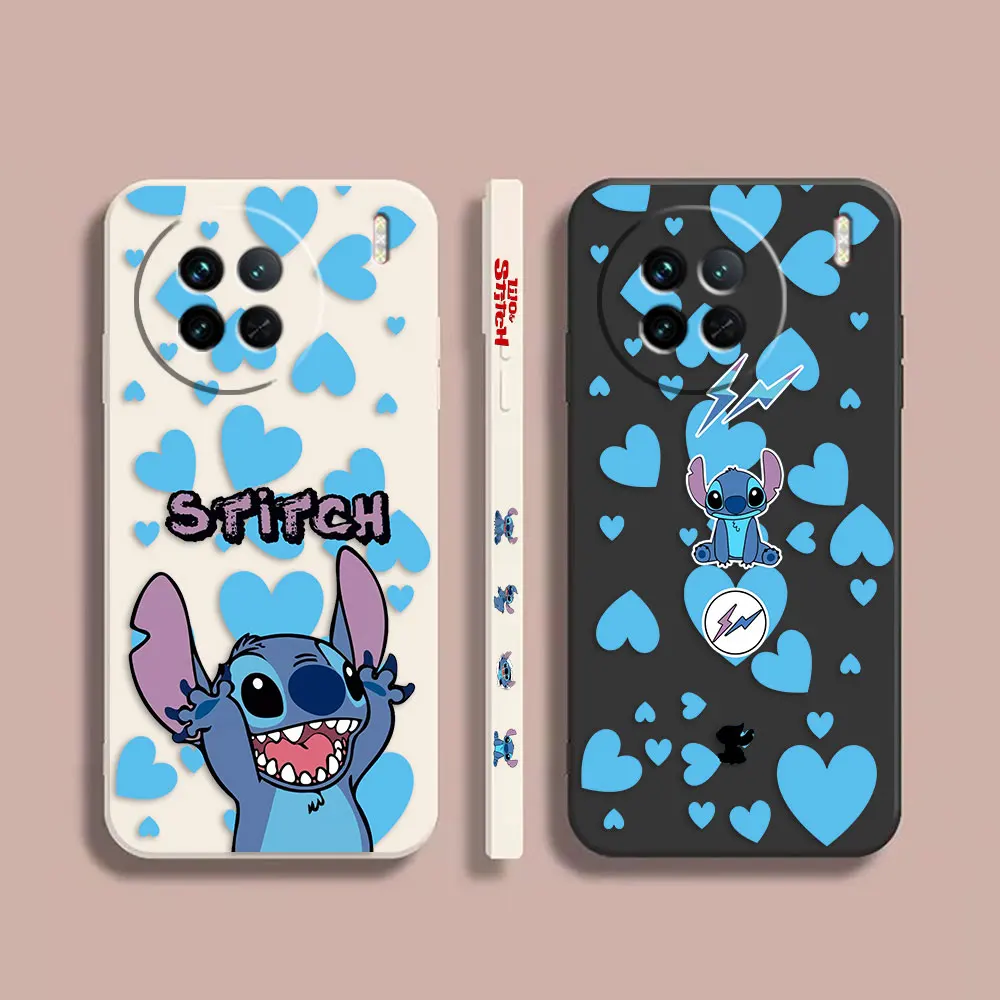 

Case For VIVO X21I X21S X23 X27 X30 X50 X60 X70 X80 X90 PRO PLUS Colour Simple Liquid Silicone Case Anime Lilo And Stitch